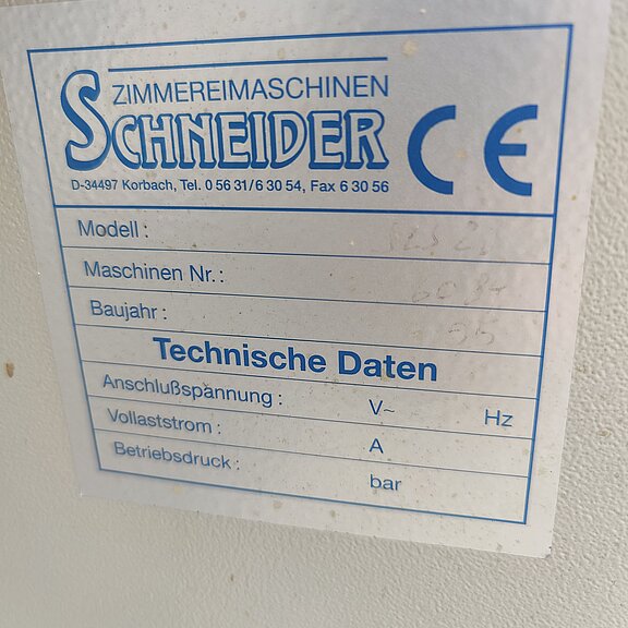 Sega circolare universale per carpenteria Schneider tipo SLS28