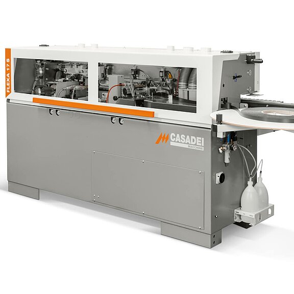 scm Casadei Kantenanleimaschine Flexa17S mit Fügen Kompaktversion