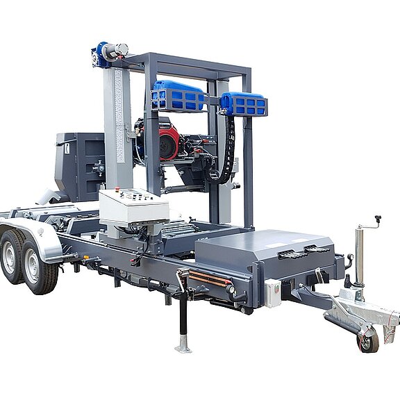 Trakmet Sägewerk TTP Premium Plus mit hydraulik Aggregate auf Fahrwerk