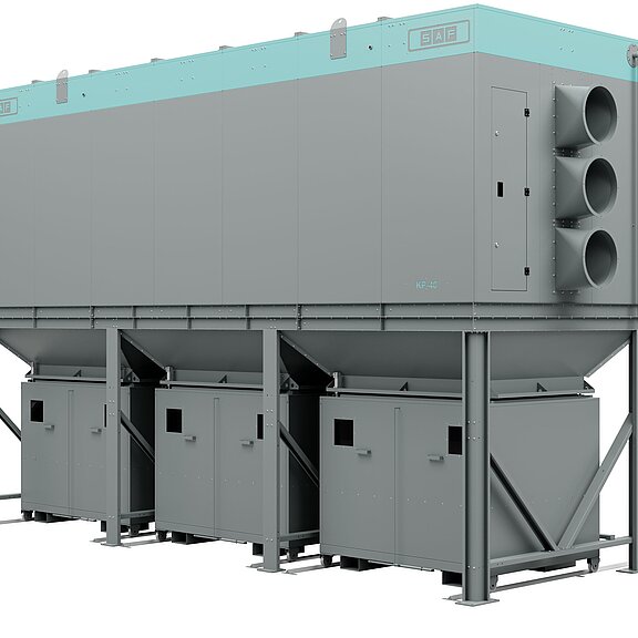SAF Absaugfilterstation mit Big Container Serie KP