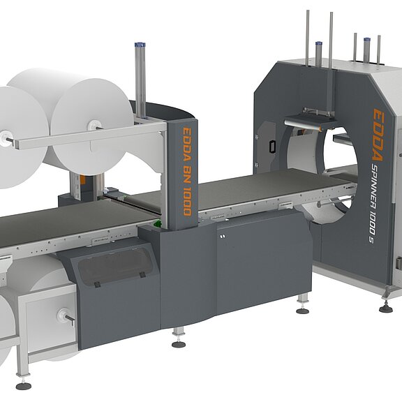 macchina orizzontale per l'avvolgimento con film estensibile con preposa di fil bocciolato  Spinner 1000 S BN
