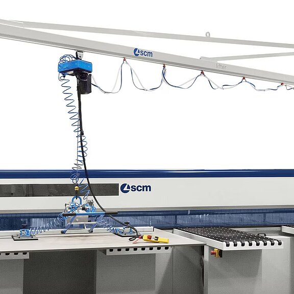 scm Radialkran mit Sauger Lifter