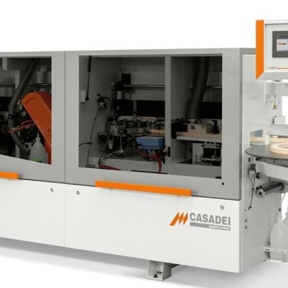 scm Casadei кромкооблицовочные станки Flexa 27 с выпрямителями и округлителями