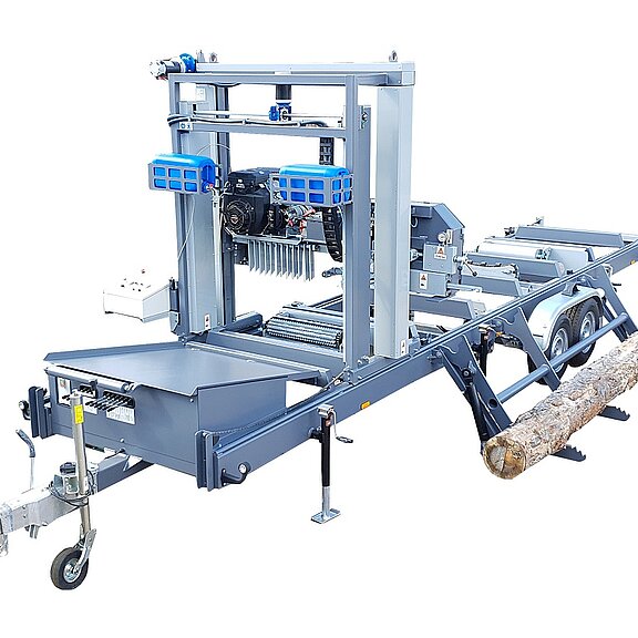 Trakmet Sägewerk TTP600 Standard mit Benzin Motorantrieb und auf Anhängerbasis für PKW
